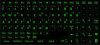 Olcsó Lightning Keyboard Sticker Hun Black-Green (IT8804)